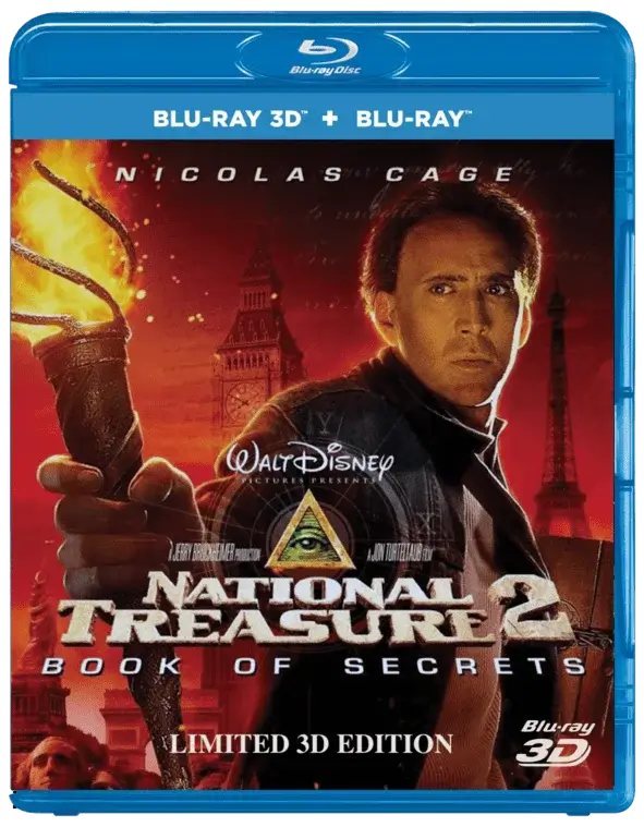 National Treasure Book of Secrets 3D Blu Ray 2007