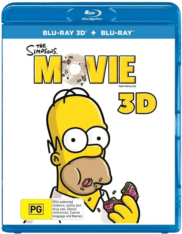 The Simpsons Movie 3D Blu Ray 2007