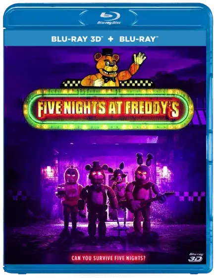 Five Nights at Freddy's 3D Blu Ray 2023