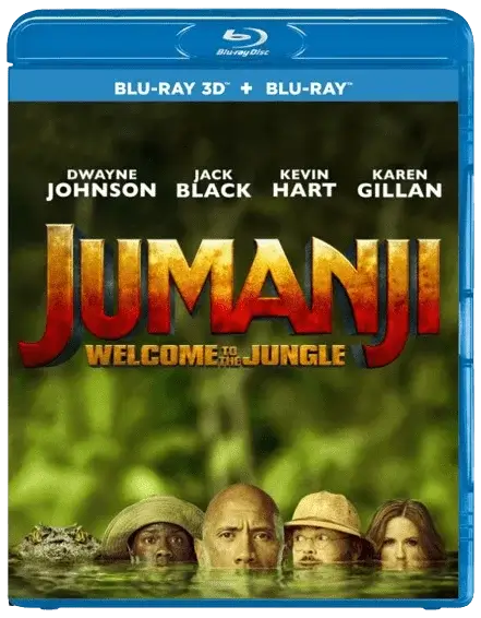 Jumanji: Welcome to the Jungle 3D Blu Ray 2017