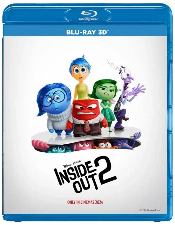 Inside Out 2 3D Blu Ray 2024