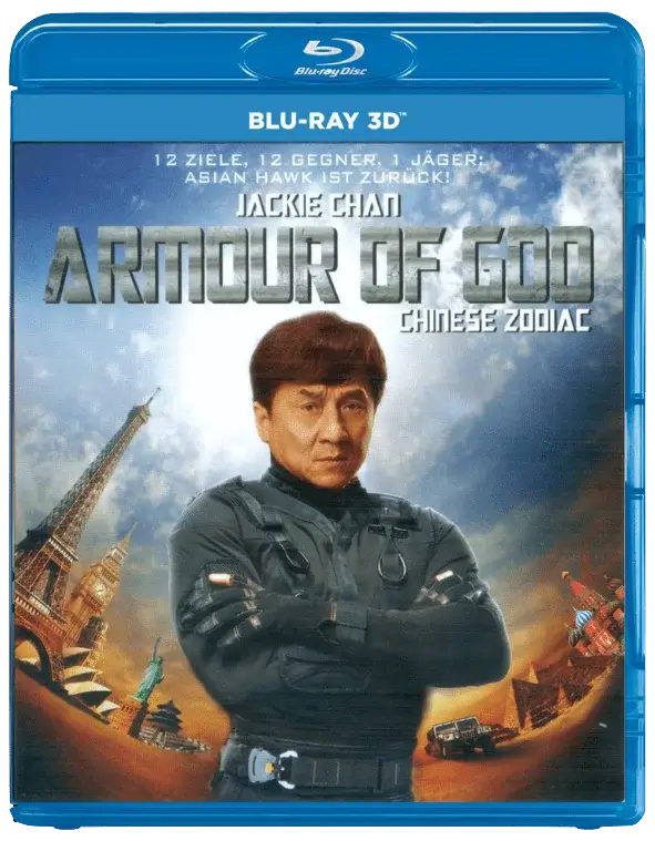 Armour of God 3: Chinese Zodiac 3D Blu Ray 2012