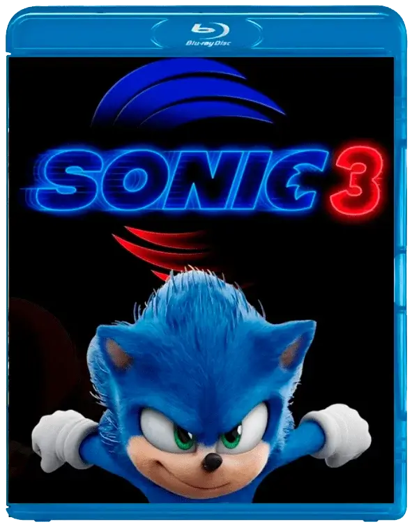 Sonic the Hedgehog 3 3D Blu Ray 2024