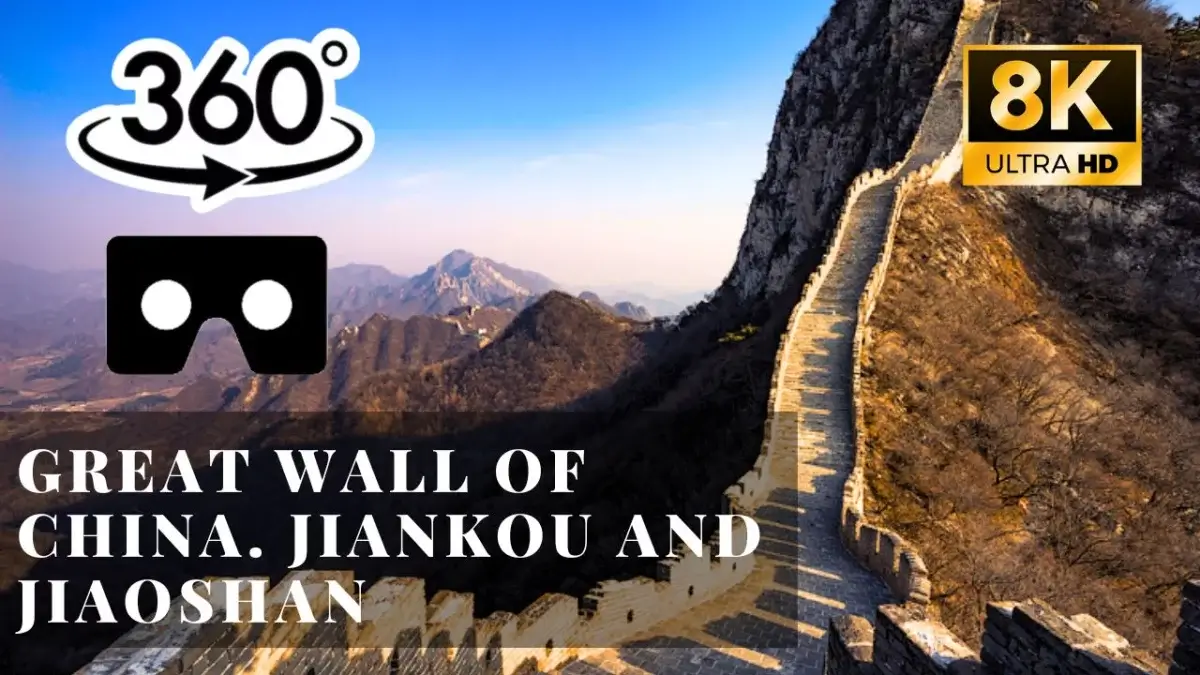 Great Wall of China. Jiankou and Jiaoshan VR 360