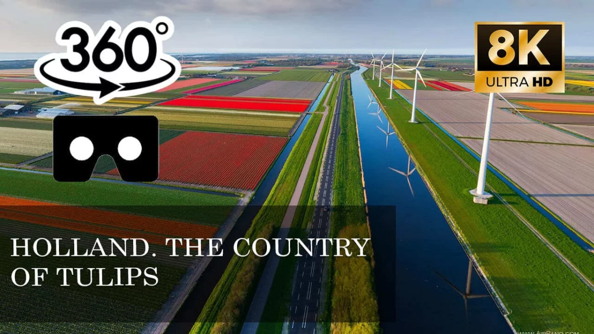 Holland. The country of tulips VR 360