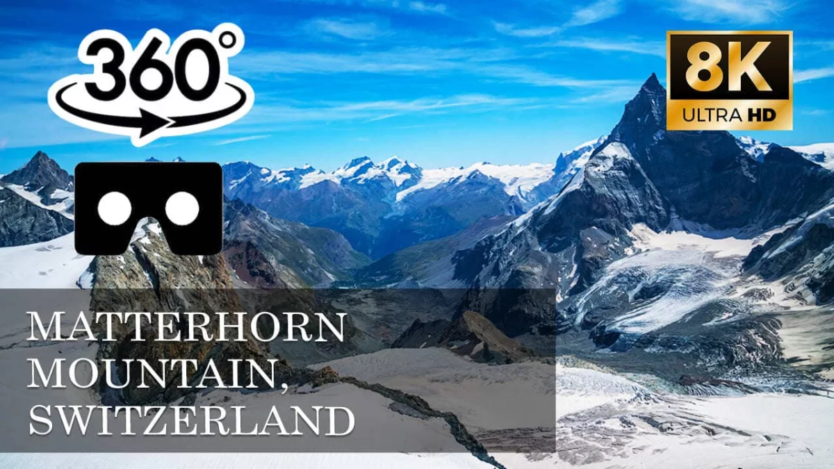 Matterhorn Mountain, Switzerland VR 360