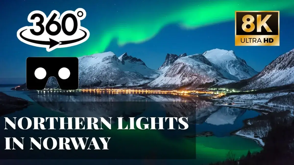 Northern lights in Norway VR 360