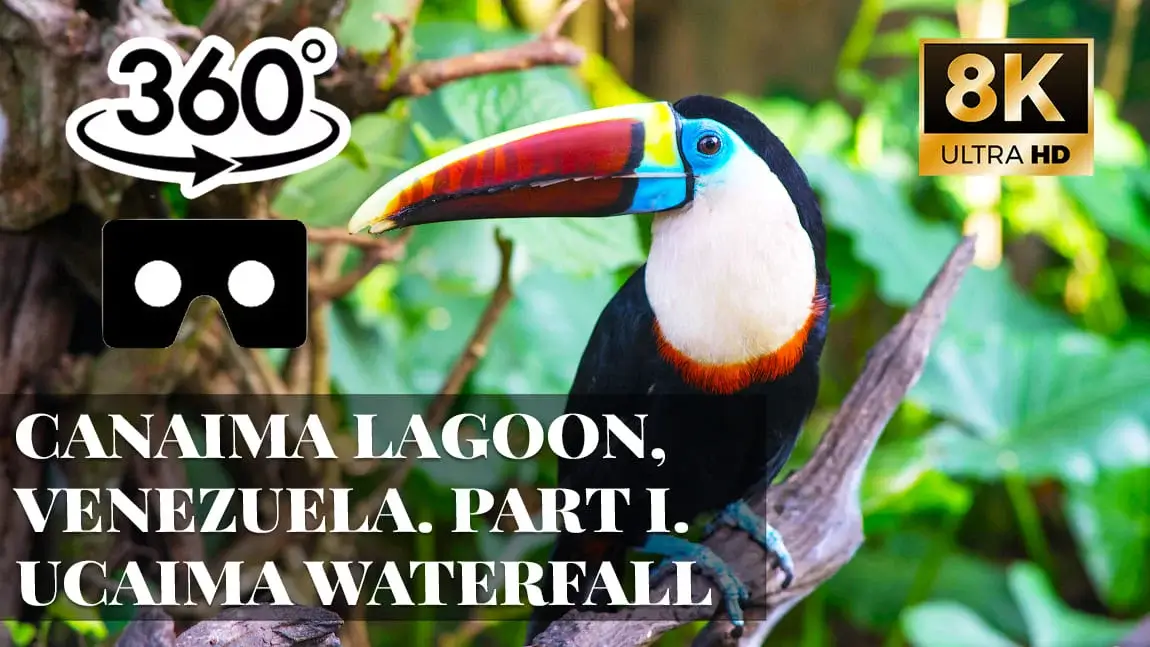 Canaima Lagoon, Venezuela. Part I. Ucaima Waterfall VR 360