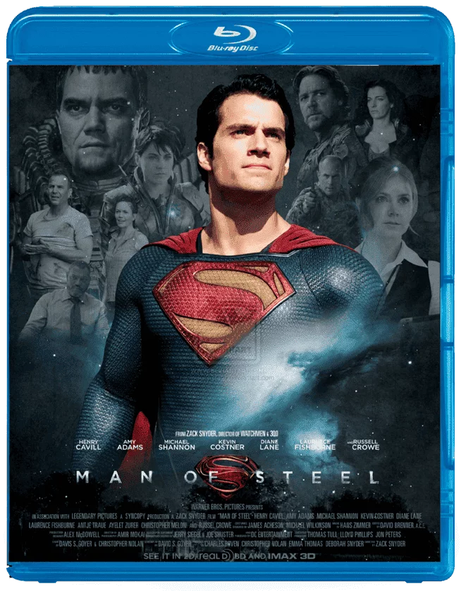 Man of Steel 3D Blu Ray 2013