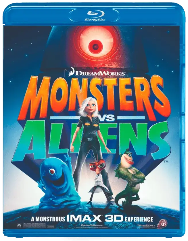 Monsters vs. Aliens 3D Blu Ray 2009