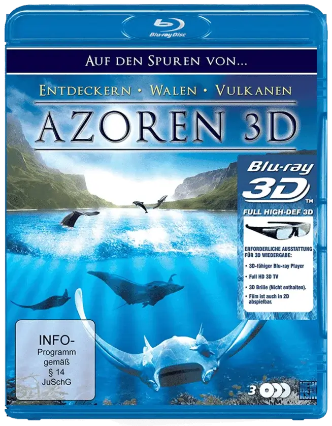 Azoren 3D: Auf den Spuren von... Entdeckern, Walen, Vulkanen 3D Blu Ray 2012